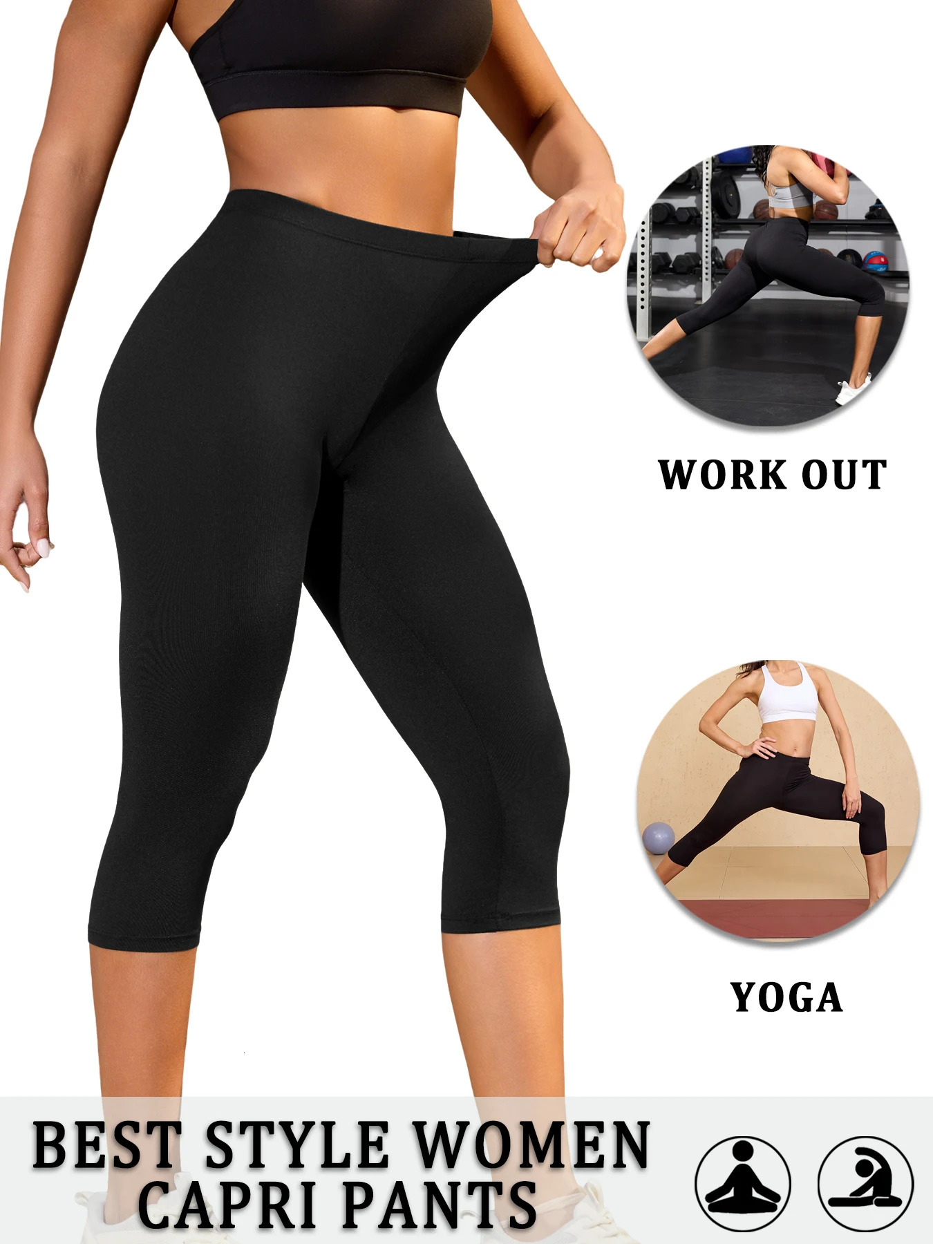 Womens Super Soft Pants High Stretchy Breathable No See Through Workout Running Yoga Athletic Gym Leggings 250725