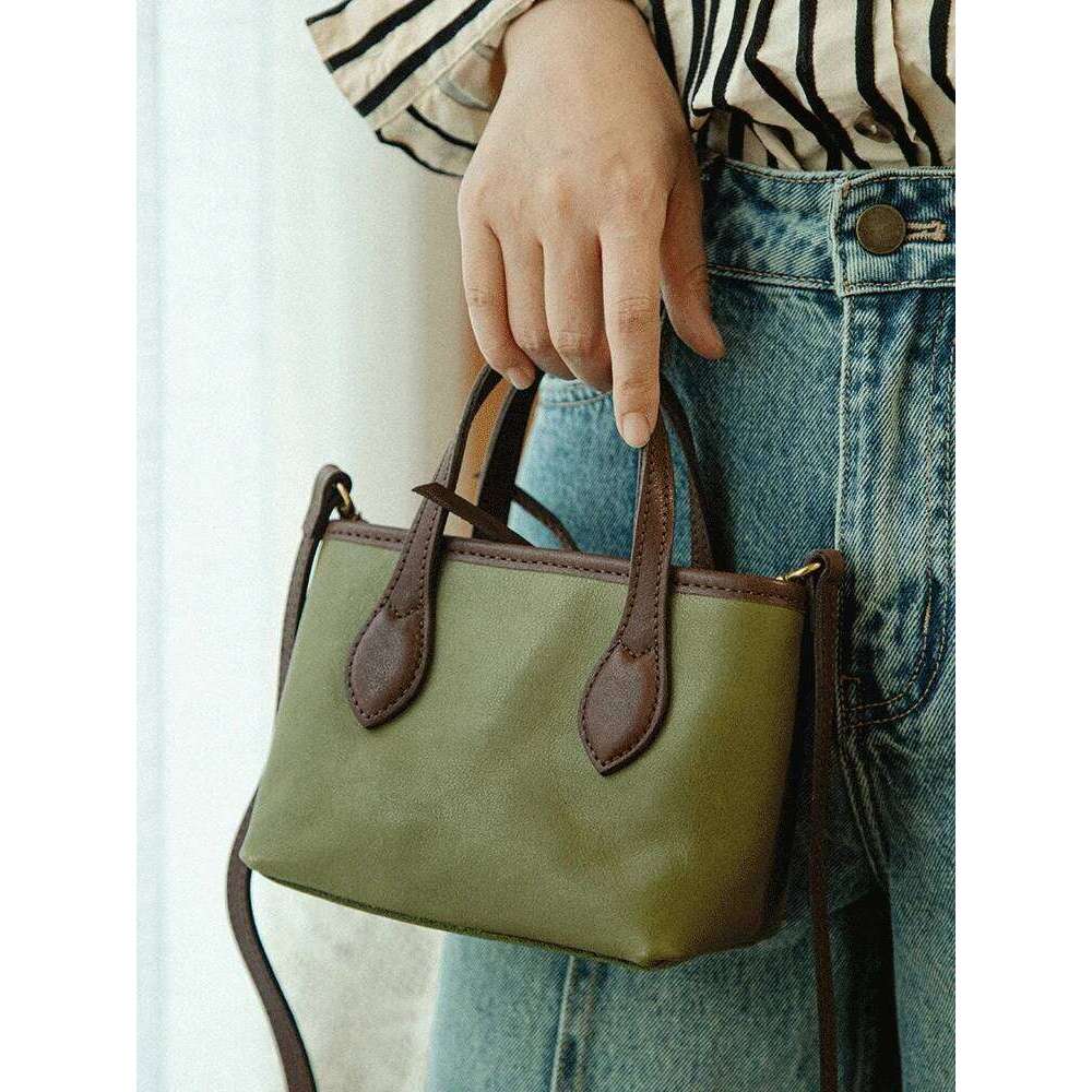 Simple Organizer Designer Handmade Genuine Women's Cute Small Handbag Outdoor Daily Party Cow Leather Crossbody Bag
