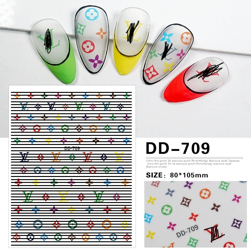 Trendy Light Luxury Nail Stickers with Versatile Design & Small Fragrance by Big Brand