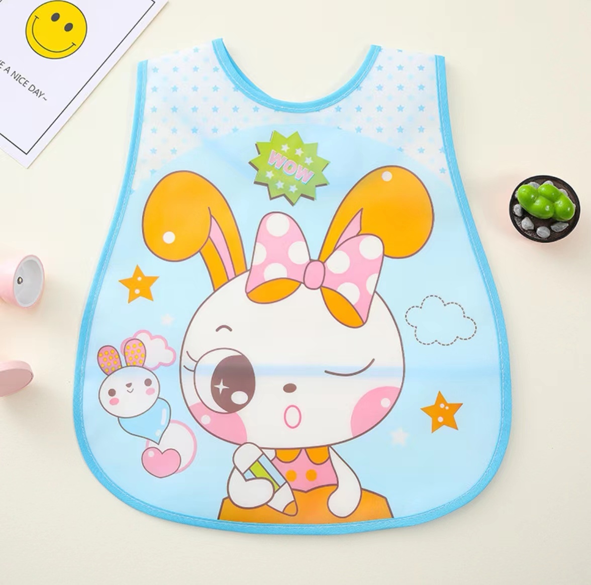 Waterproof Baby Feeding Bib - Sleeveless Infant Complementary Food Cover for Easy Cleanup