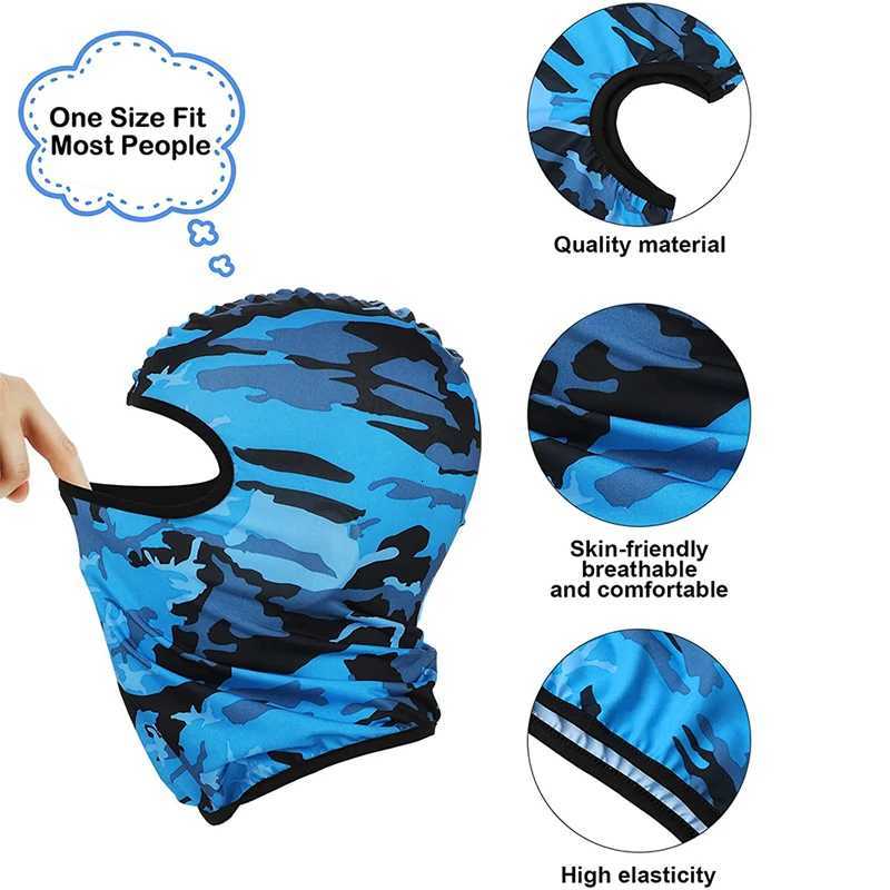 Camouflage Balaclava Full Face Cycling Mask Quick Dry Outdoor Road Bike Helmet Scarves Liner Caps MTB Cycling UV Protection Cap Z250725