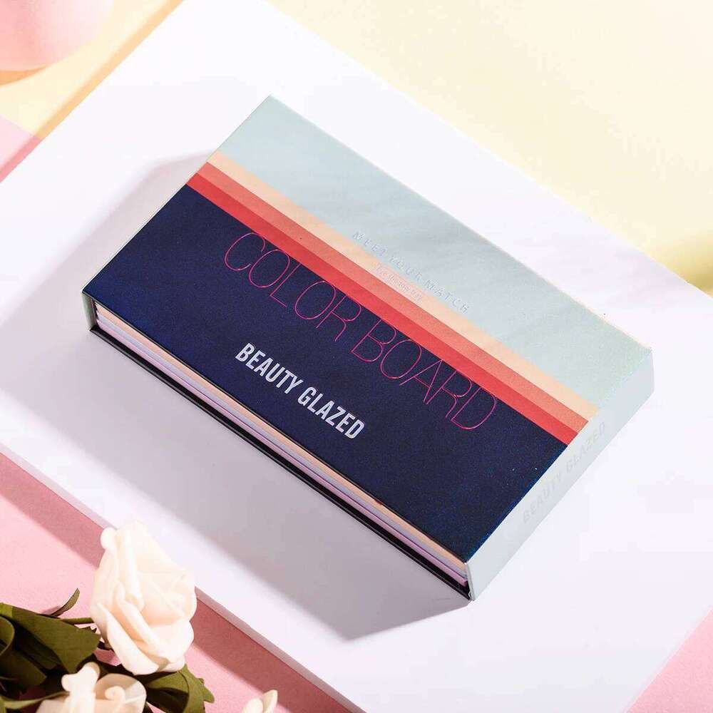 BEAUTY GLAZED COLOR BOARD 60 Colors 4 IN 1 Turning Page Eyeshadow Palette ,Shimmer Matte Glitters Makeup Cosmetics Tray,