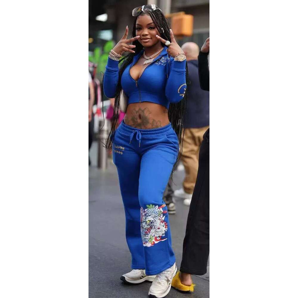 Womens High Quality Tracksuit Women Track Letter jogger suits Sweatsuits Hoody hardy set 65c C260312