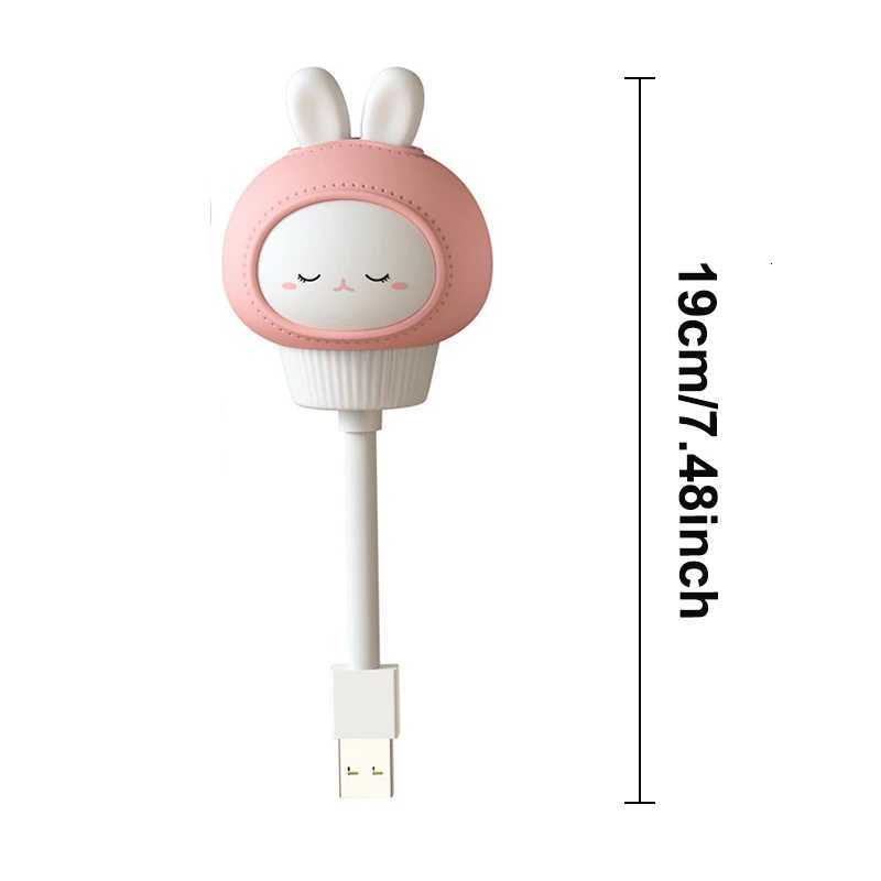 USB Night Light LED Cute Cartoon Night Lamp Bear Chick Kitten for Baby Kid Bedroom Decoration Bedside Lamp XJ250725