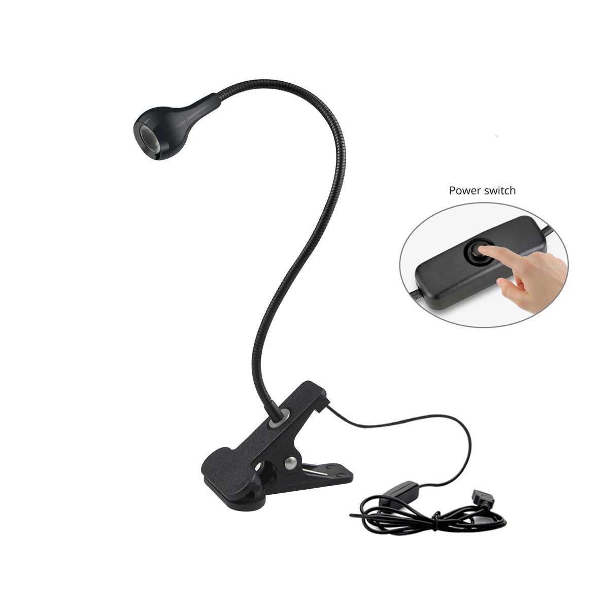 LED Clip-on Desk Lamp 360 Flexible Gooseneck Reading Table Light Study Read Light Eye-Caring USB Clamp Books Night Lighting XJ250725
