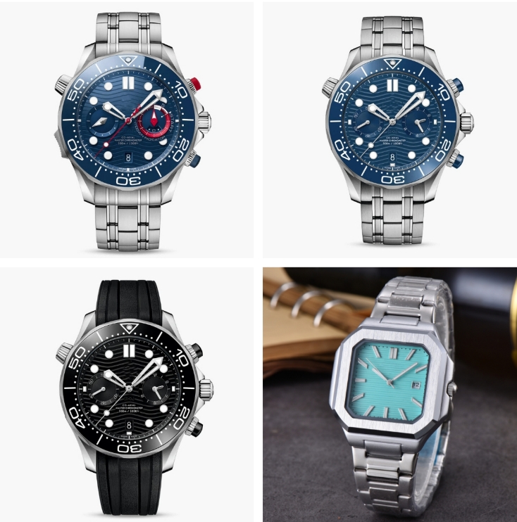 C-Axial Ome g 007 Master Chronometer 300m/1000ft Wrist Watches for Men speed master racing timepiece All Dial Work Quartz Movement Full Funcctional Watch Stopwatch