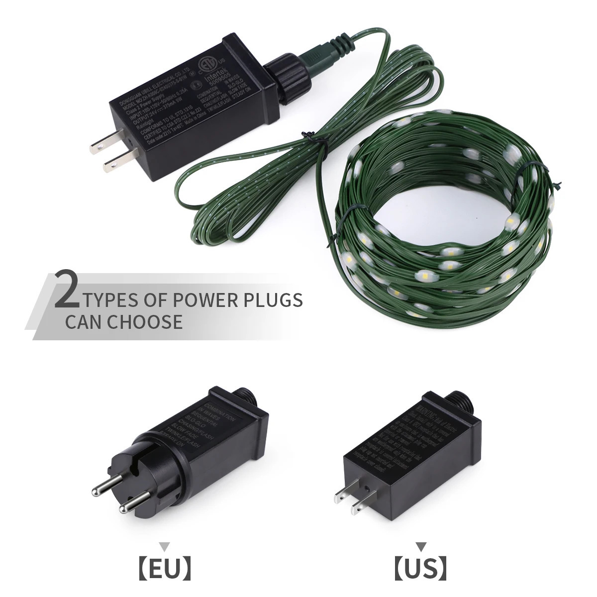 50M 100M 24V LED Christmas lights Green Wire Leather Fairy Lights String Waterproof Outdoor Garden Party Wedding Garland Decor 250716