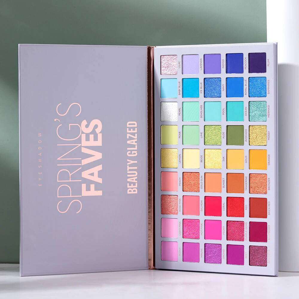 GlazedSpring's Faves BePerfect Beauty Waterproof Eyeshadow Palette Shimmer Highlighter & Contour Glazed Makeup for Eyes