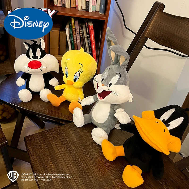 Disney New Original 20cm Classic The Looney Tunes Bugs Bunny Plush Toy Action Figures Tweety Bird Lola Daffy Duck Anime Cartoon Plush Toy W250726