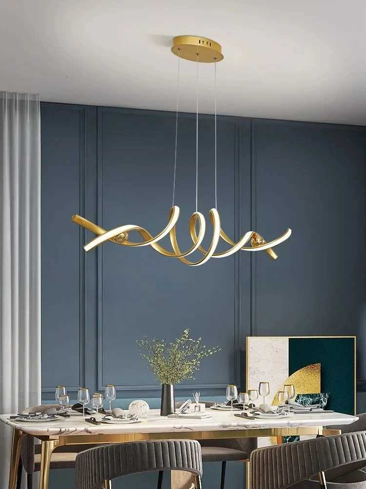 LED Pendant Light Long Hanging For Dining Room Or Living Room Kitchen Chandelier Designer Simple Lighting FixtureXJ250725