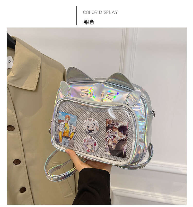 Y2K Millennial Hot Girl Pain Student Commuter Cute Mechanical Cat 2025 New Large Capacity College Crossbody Bag