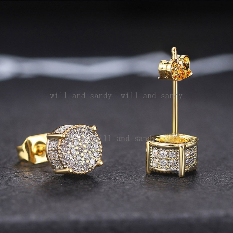 Horseshoe Buckle Cubic Zircon Diamond Dangle Earring Chandelier Designer Jewelry Silver Gold Water Drop Love Heart Flower Earrings Cuff for Woman Body