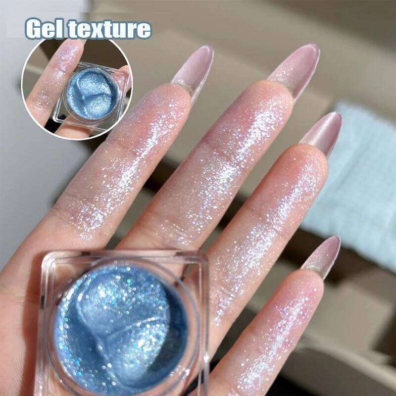 Pink Gel Glitter Eyeshadow Liquid Pearl Highlighter Monochrome Dia Shimmer Silkworm Brighten Highgloss Sequins Quick Drying X250726