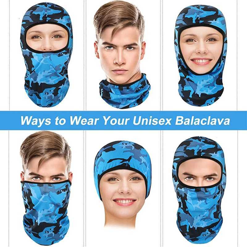 Camouflage Balaclava Full Face Cycling Mask Quick Dry Outdoor Road Bike Helmet Scarves Liner Caps MTB Cycling UV Protection Cap Z250725