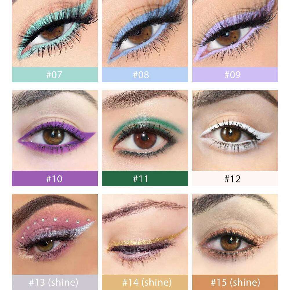 20pcs Colored Set Waterproof Eyeliner Pencil Long Lasting Shadow Matte Eye Liner Makeup Cosmetic Gift Box X250726