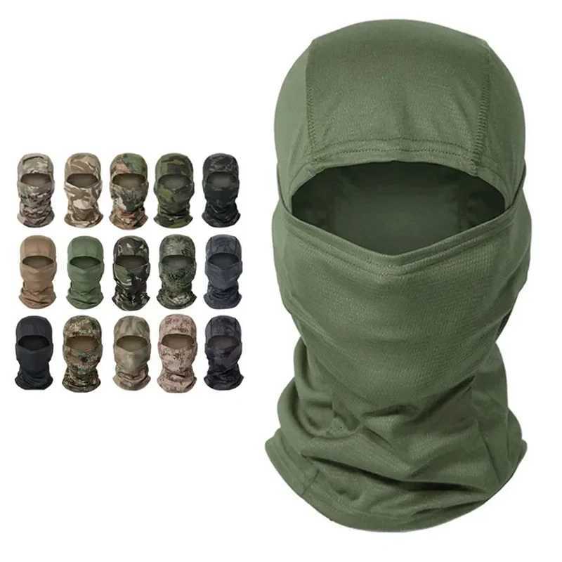 Tactical Camouflage Balaclava Cycling Full Face Mask Outdoor Sports Hunting Hiking Ski Mask Motorcycle Helmet Inner Cap Z250725