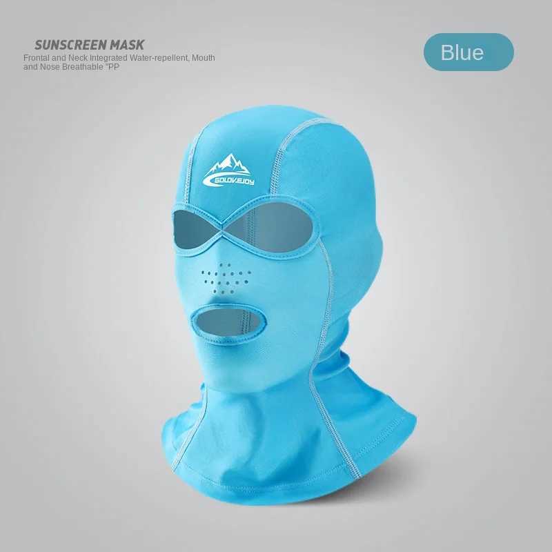 Swimming Diving Facekini UV Sun Protection Full Face Mask Head Neck Cover Face Elastic Swim Cap for Skiing Diving Sports Wear Z250725