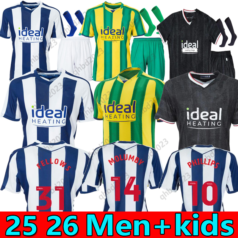 25 26 wEST BromwICh Soccer Jerseys MOLUMBY 125-Year Anniversary DIANGANA FELLOWS BRUNT ASANTE AIbion football shirt 2025 GRANT wALLACE PHILLIPS Men Kids Kit uniform
