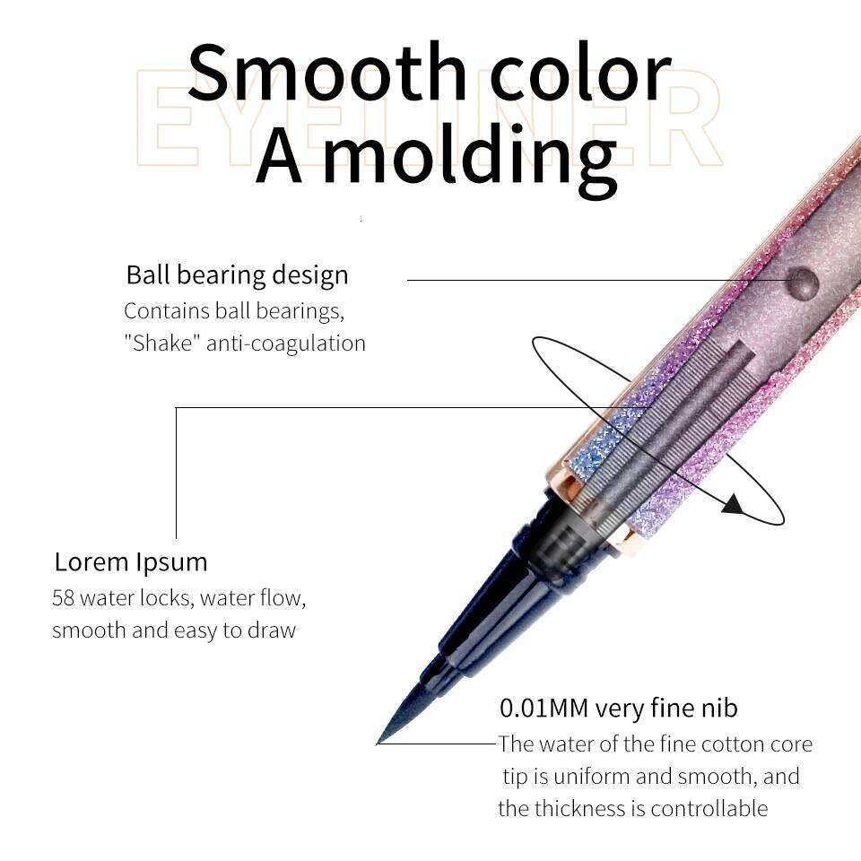 Wholesale Cosmetics Eye Liner Long-lasting Makeup Liquid Black Eyeliner Lash Glue Pen X250726