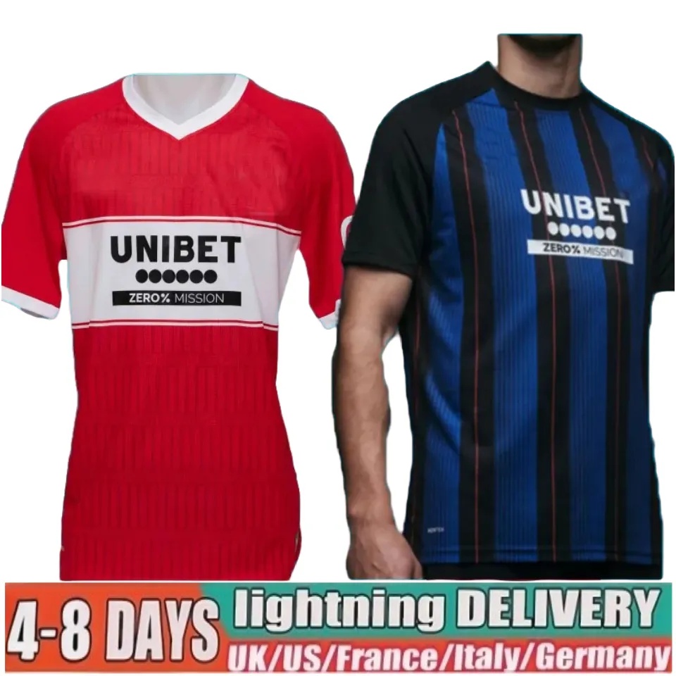 25 26 Middlesbrough Soccer JerseyS 2025 2026 Azaz Iheanacho Ben Doak Conway Hackney Burgzorg Defensive Midfield football shirts men kids kit home away third fans