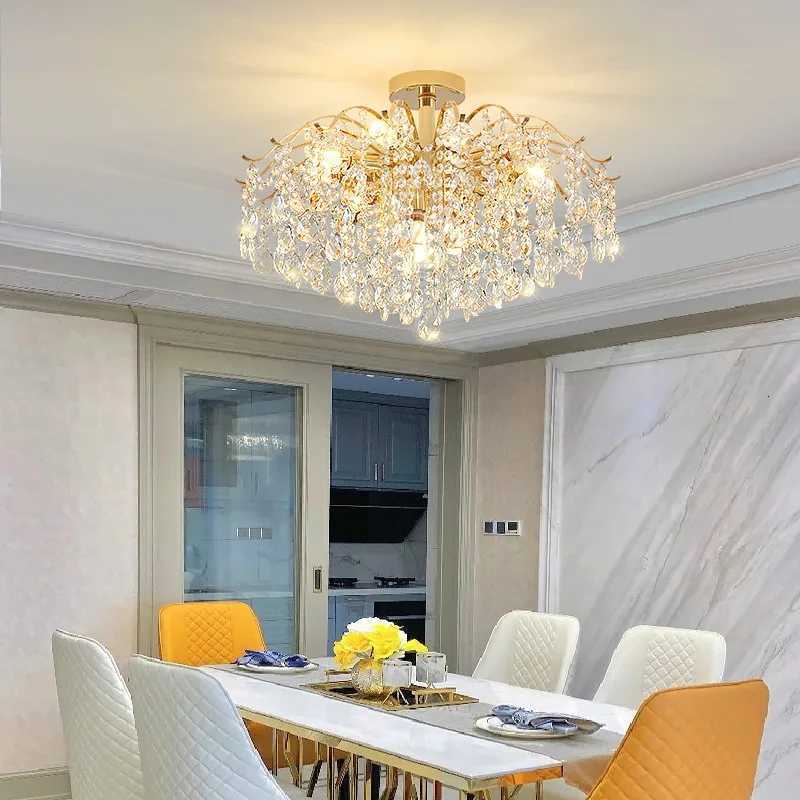 Modern Luxury Crystal Ceiling Chandelier For Living Room Dining Room Bedroom Ceiling Lamp LED Lights Home Appliance AC85-260V XJ250725