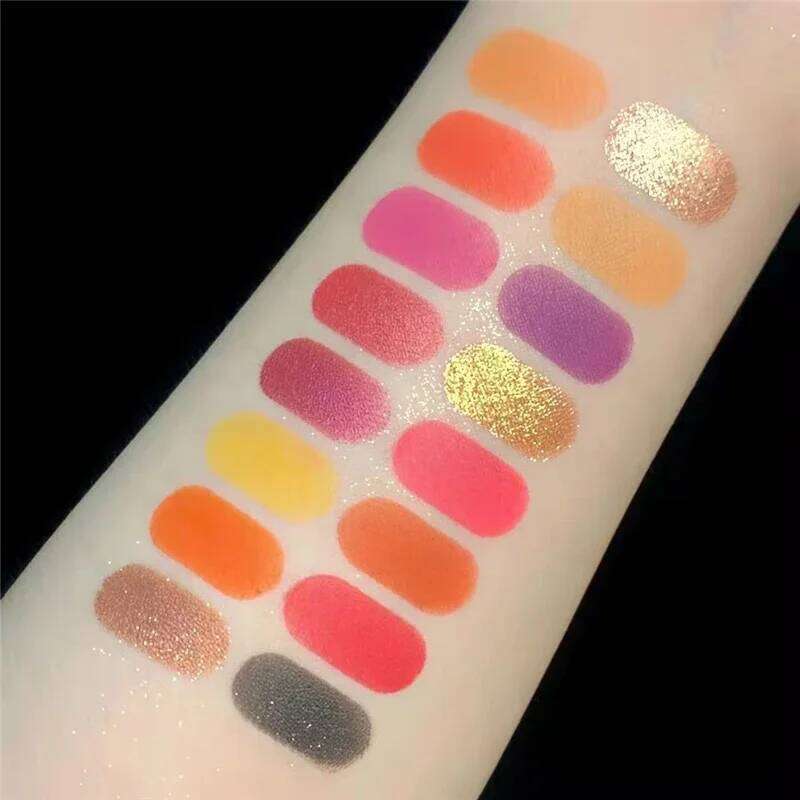 Miss Lara 16 Christmas Color Shadow Palette Colorful Artist Shimmer Glitter Matte Pigmented Eyeshadow Eye Makeup Cosmetics