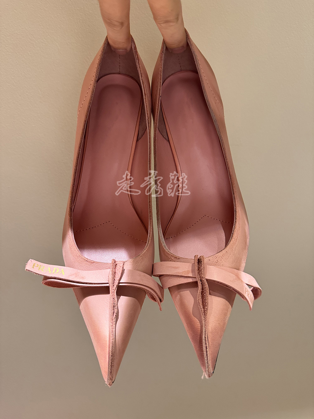 Fashionable High-End Ins Style British Vintage Bow High Heel Shoes for Women 250726