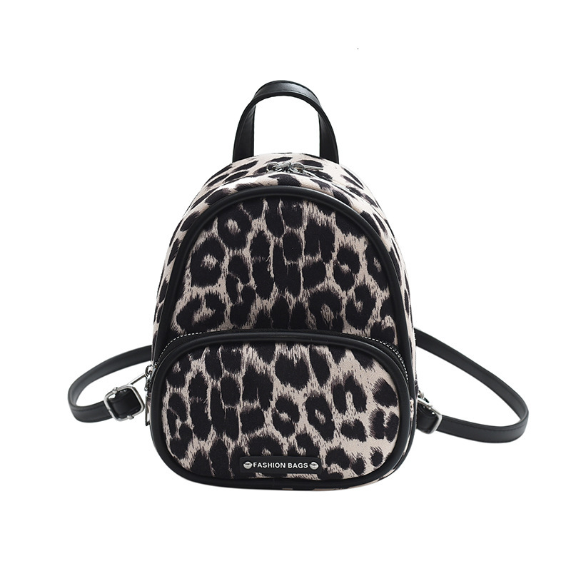 Luxury Brand Designer Bag Women's Bag This Year's Luxury bag Trendy Bag Women's New Fashion Leopard Print Backpack Autumn Texture Simpl