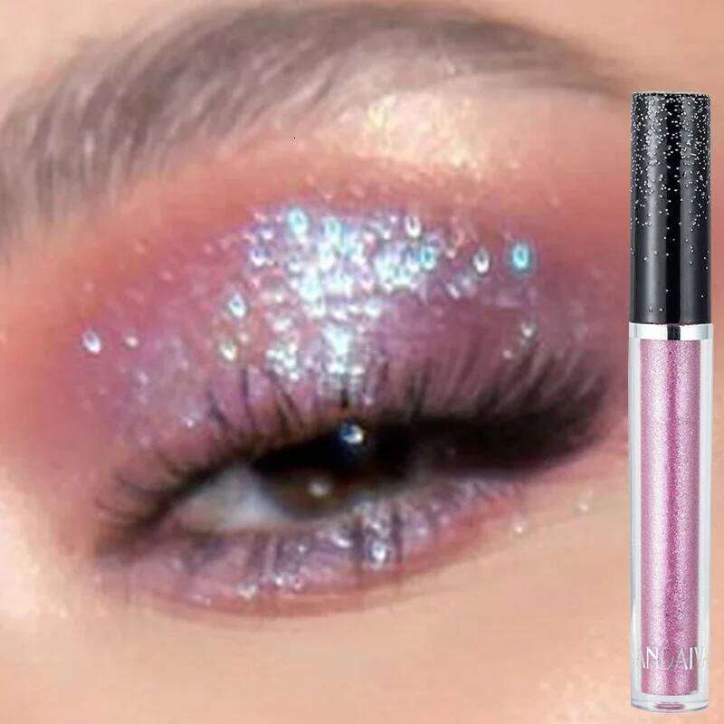 HANDAIYAN Liquid Metallic Dia Shiny Shadow Pen Giltter Pink Eyeshadow Lasting Shimmer Pearlescent Eye Cosmetic X250726