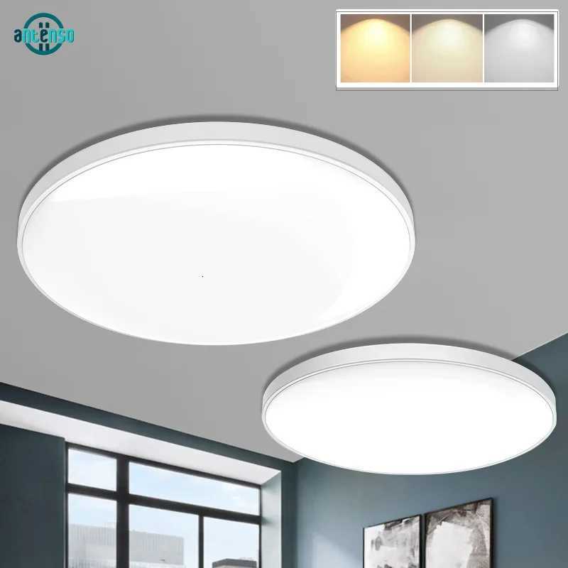 220V Ultrathin LED Ceiling Lights 3-Color CCT Panel Light for Bedroom Kitchen Lighting Round Ceiling Lamp Living Room XJ250725