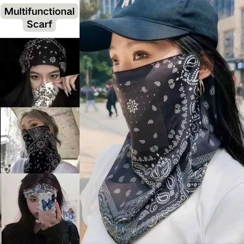 Fashion Punk Sunscreen Mask For Men Women Summer Face Neck UV Protection Ear Scarf Hip Hop Outdoor Sports Cycling Bandana Z250725