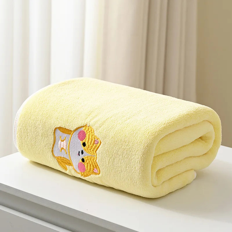Printed Baby Bath Towel 4341 Inches Absorbent NonLinting Lovely Embroidery Pattern Texture Light and Soft Feel Delicate 250725