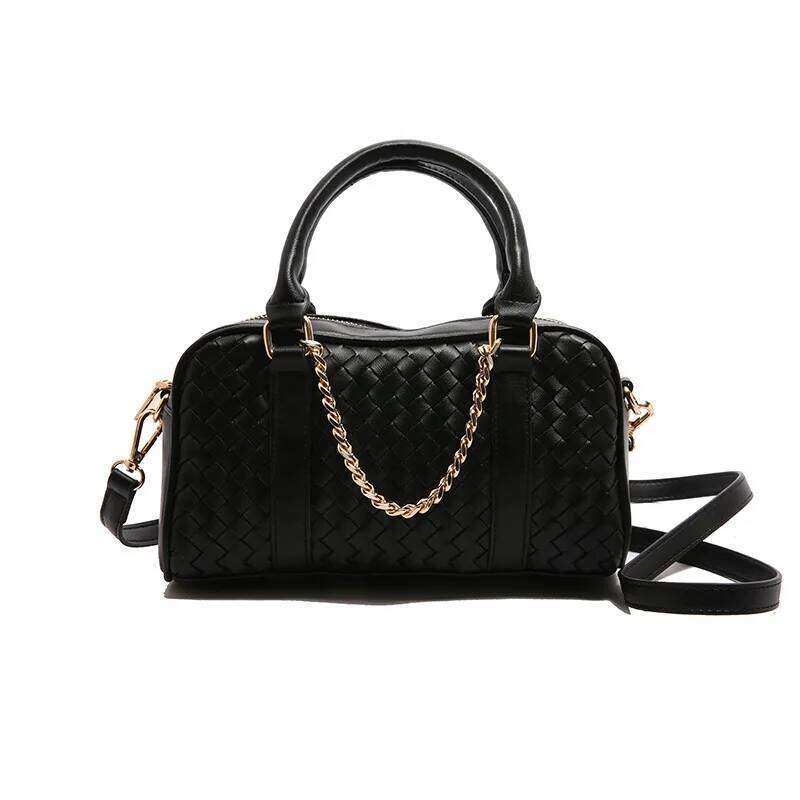 Woven Pillow Design Handheld Women PU Material Bag New Single Shoulder Crossbody Bag