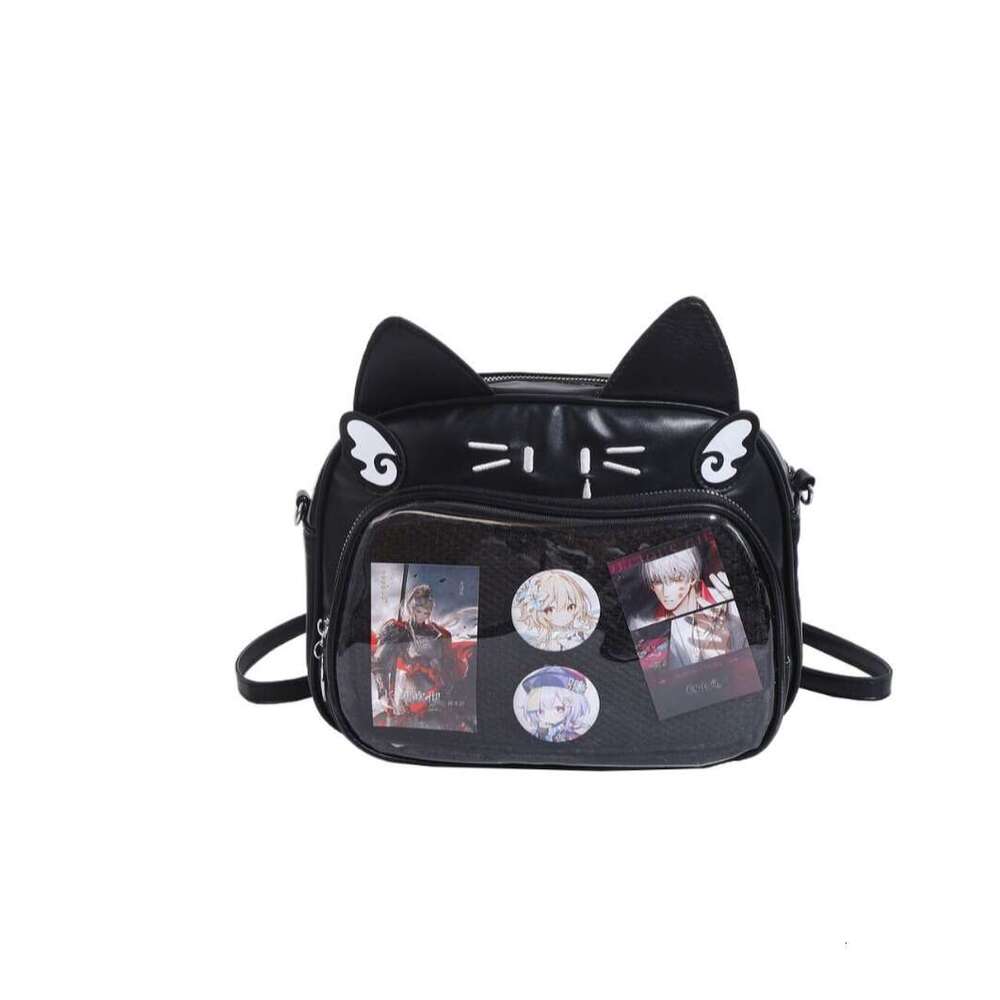 Y2K Millennial Hot Girl Pain Student Commuter Cute Mechanical Cat 2025 New Large Capacity College Crossbody Bag