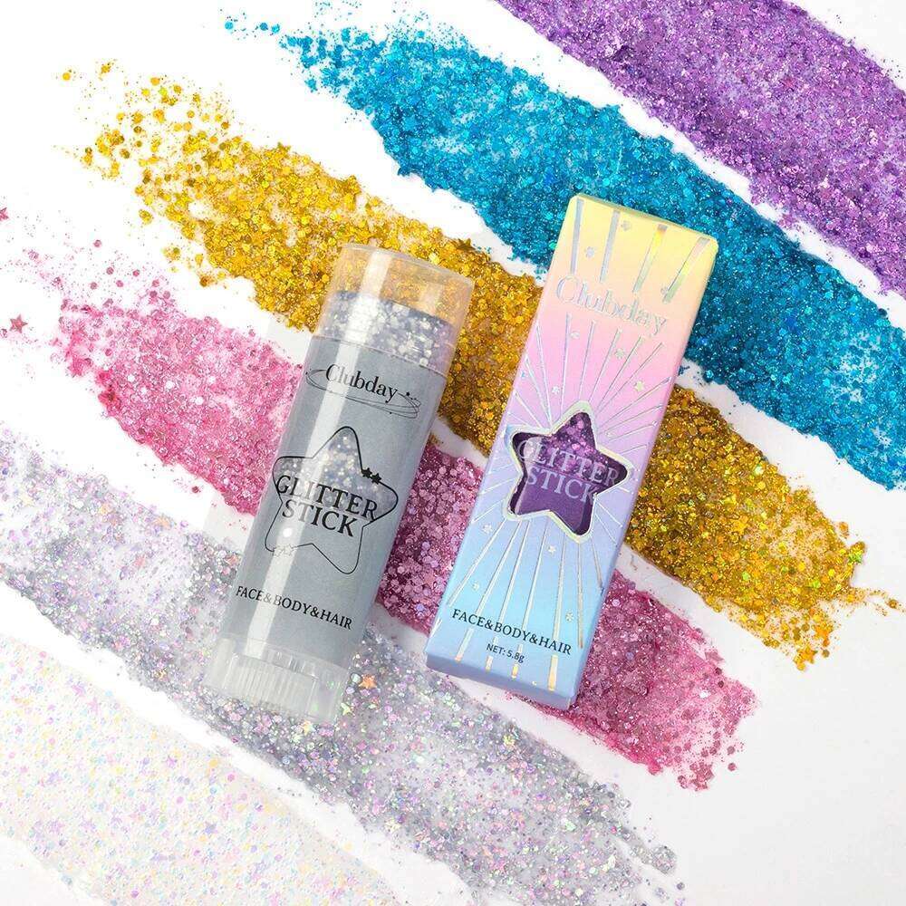 Glitter Eye Shadow Liquid Face Body Large Sequin Gel ltifunctional Colorful Lip Cheek Loose Sequins Cream Party Decoration X250726