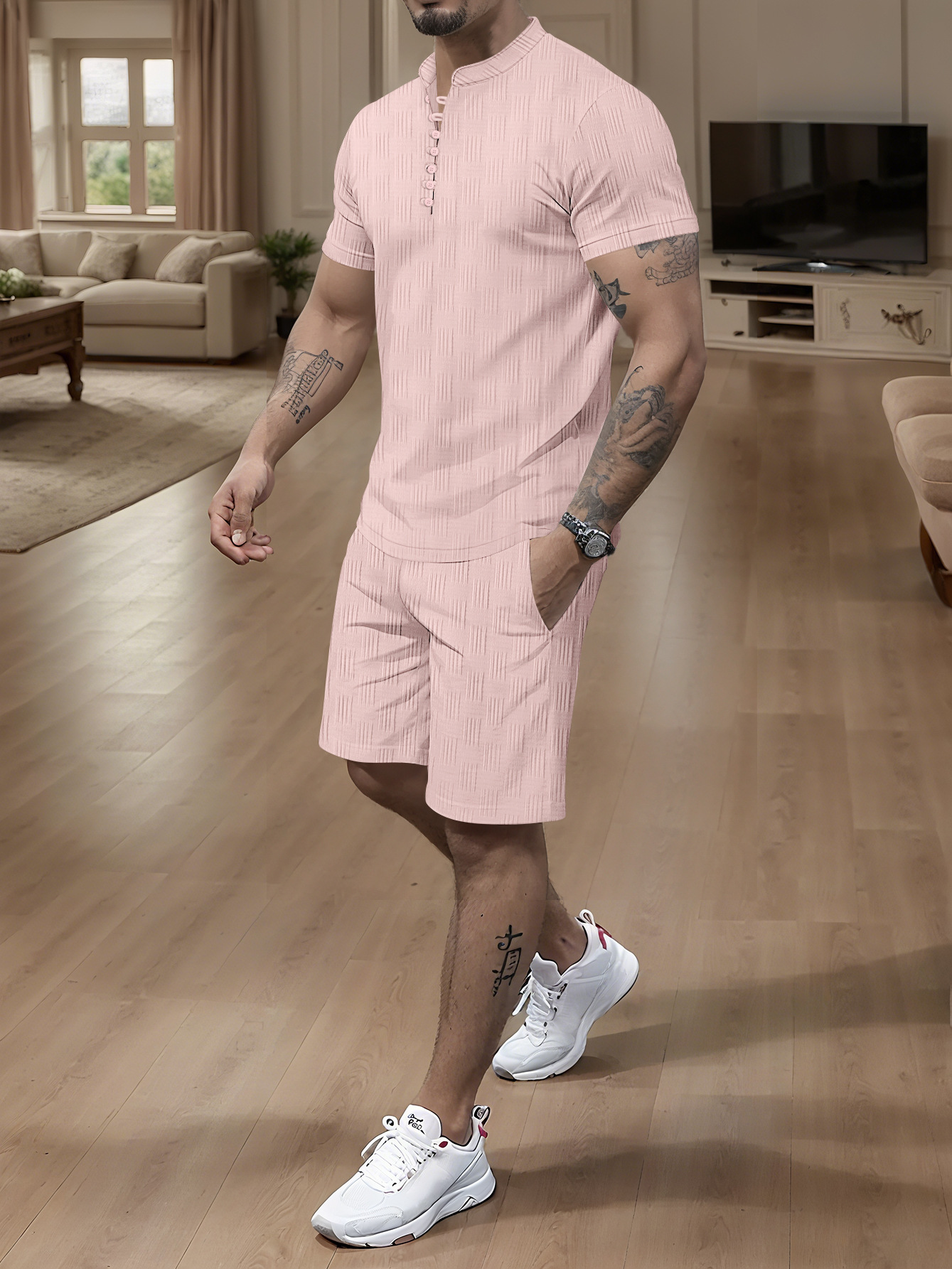 Designer High quality designer shorts tracksuits mens short man tracksuit shirts loose comfortable fashion popular new style 2 pcs sets