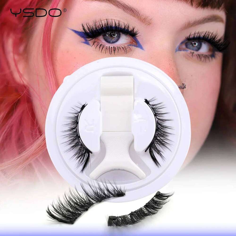 YSDO Upgrade Eyelashes With Tweezers Set 1 Pair Extension 3D Natural Lashes 3-Step Press On False Eyelash X250725