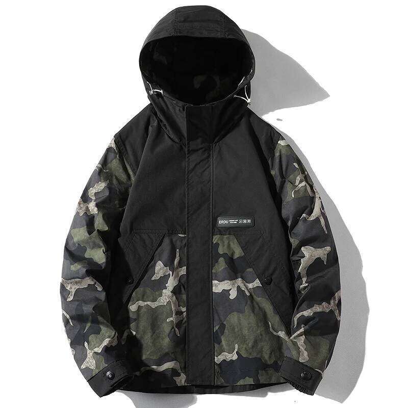 Military Bomber Men Fashion Casual Camping Jacket Coat Windproof Hooded Windbreaker Coats Male Oversize Outerwear 4XL