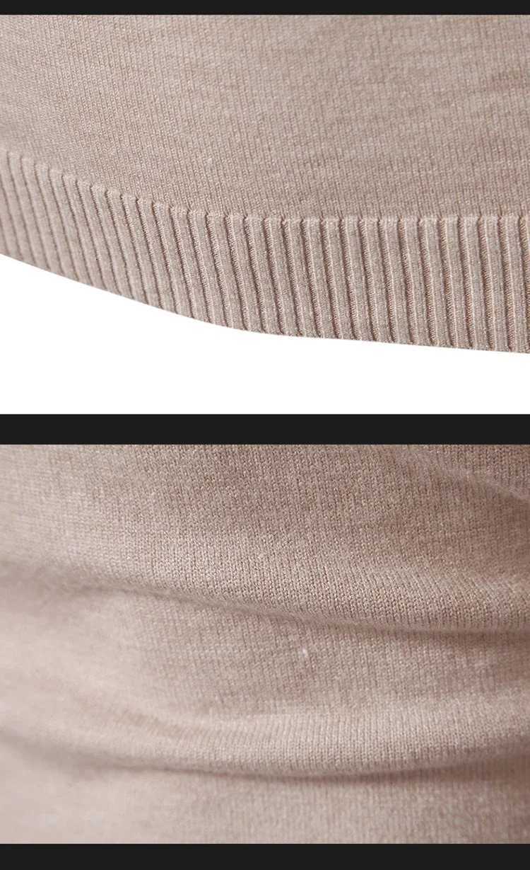 Mens High Neck Sweater Pullover Knitted Warm Casual Turtleneck Sweatwear Mens Tops Z250725