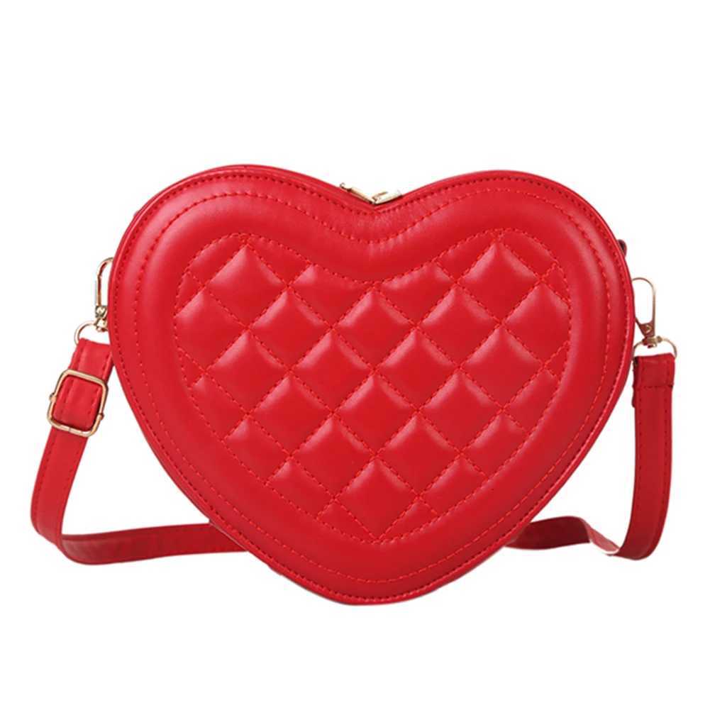 PU Leather Women Shoulder Bags Fashion Love Heart Shaped Solid Color Messenger Bags Small Handbags Ladies Casual Crossbody Bags Y2507301