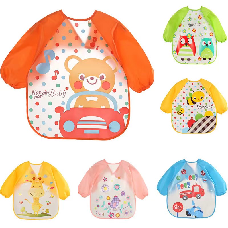 Waterproof Baby Feeding Bib - Anti-Dirt Protective Clothing for Complementary Foods