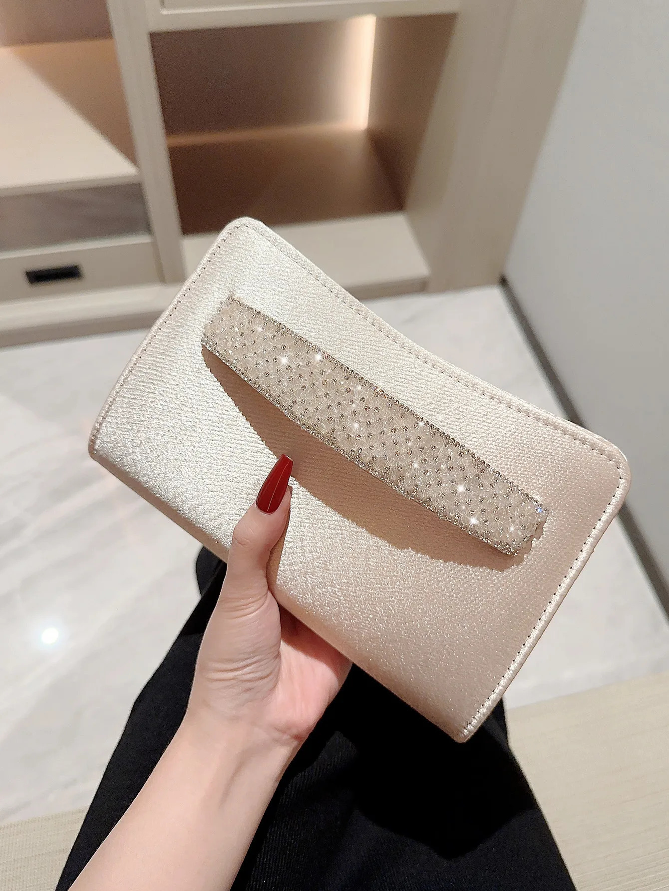 Womens Fashion Satin Clutch Bag Evening Bag Dress Bag Evening Bag Clutch Bag Banquet Bag Wedding Bag Party Prom Bag 250723