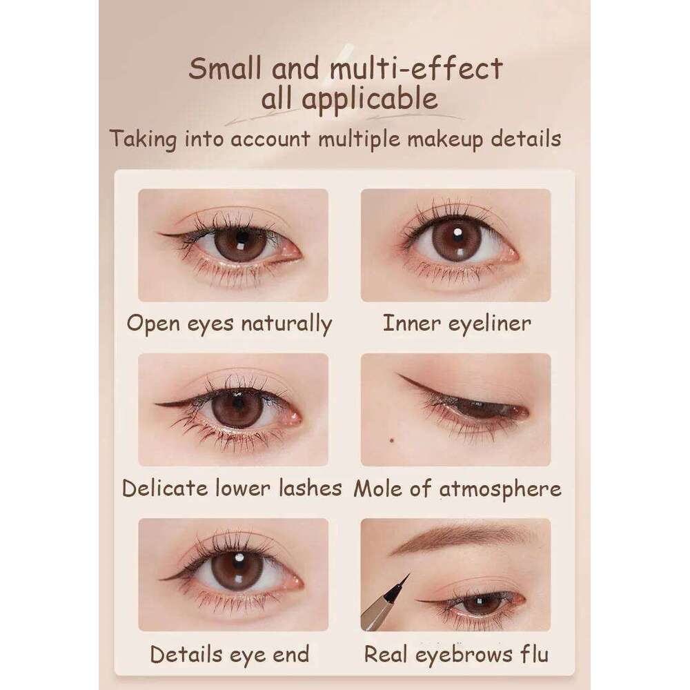 Judydoll New Black Liquid Eyeliner Pencil Waterproof 24 Hours Long Lasting Makeup Smooth Superfine Eye Liner Pen