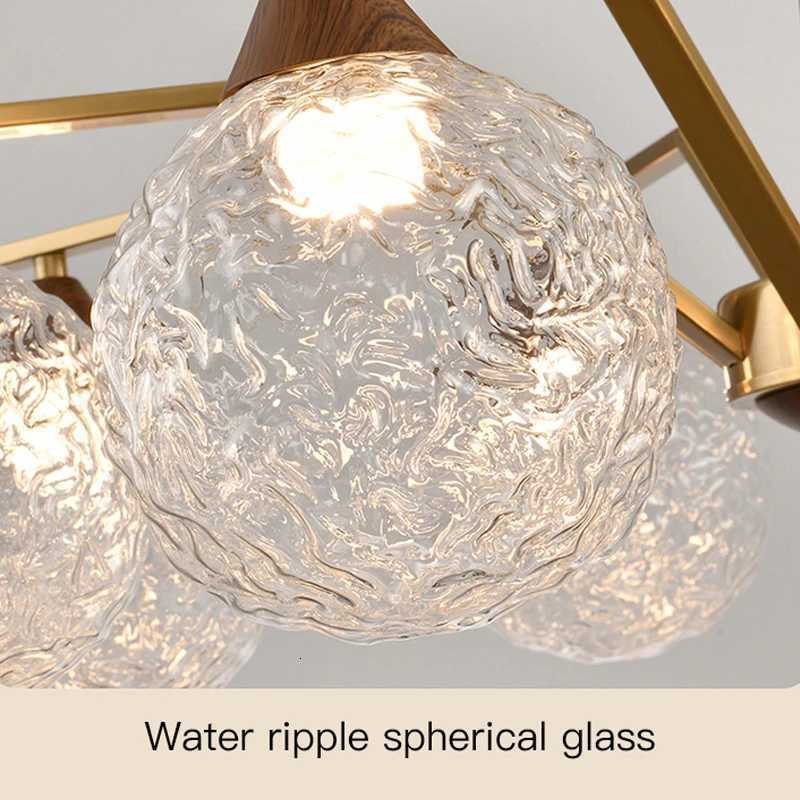 Modern LED Glass Ball Chandeliers Living Room Dining Table Salon Chandelier Bedroom Ceiling Chandelier Home Decoration LightingXJ250725