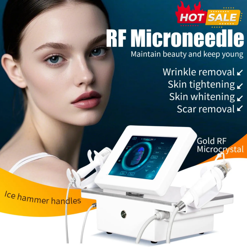 RF Microneedle Machine Treatment System 2 In 1 RF Microneedle Facial Treatment And Body Treatment