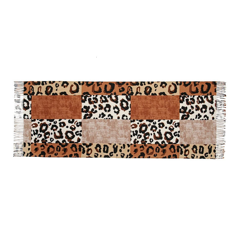 Leopard Patchwork Cashmere Scarf Shawl Wrap Women Tassel Pashmina Winter Warm Blanket Shawl Thick Stoles Tippet Scarf 250724