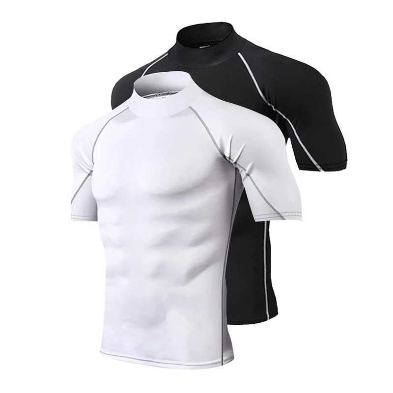 Compression T-Shirt Men Bodybuilding Sportswear Short Sleeve Quick Dry Workout Shirts Sport Tops Tee Gym Running T-shirt Men Z250725