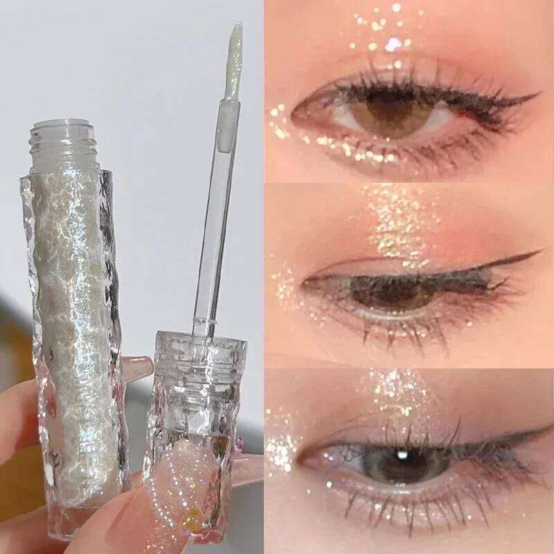 Liquid Glitter Eye Shadow Broken Dia Sequins Eyeliner Pearlescent Fine Flash Lying Silkworm Brightening Highlight Eyeshadow