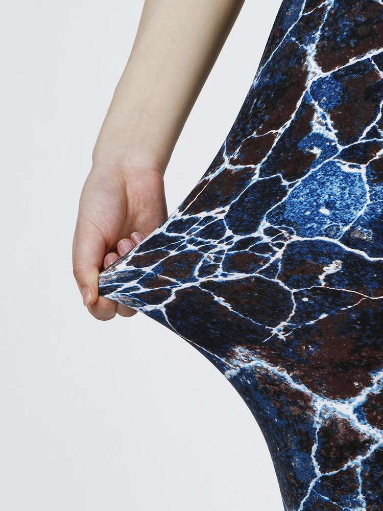 CUHAKCI Summer Digital Printing Cropped Pants Soft Stretchy Casual Sports Yoga Women Clothes Leggings Drop 250725