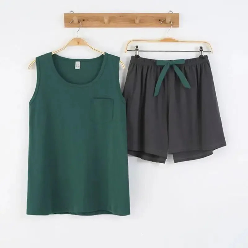 womens pajamas set summer Cotton solid color top print shorts sleepwear Korean kawaii home clothes pijama two piece 250717